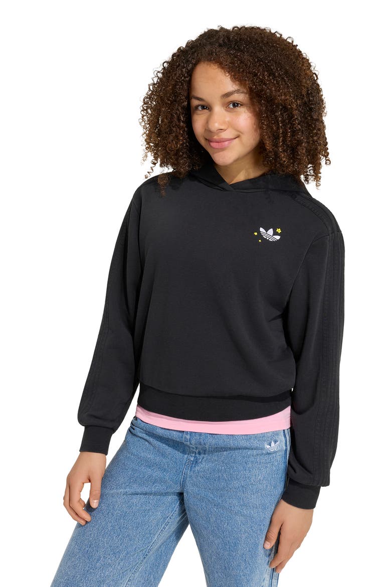 Kids' Short Hoodie, Alternate, color, BLACK