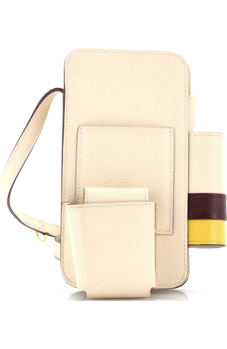Pre-Owned Hermes Hermesway Phone Case Crossbody Bag Epsom, Main, color, Nata