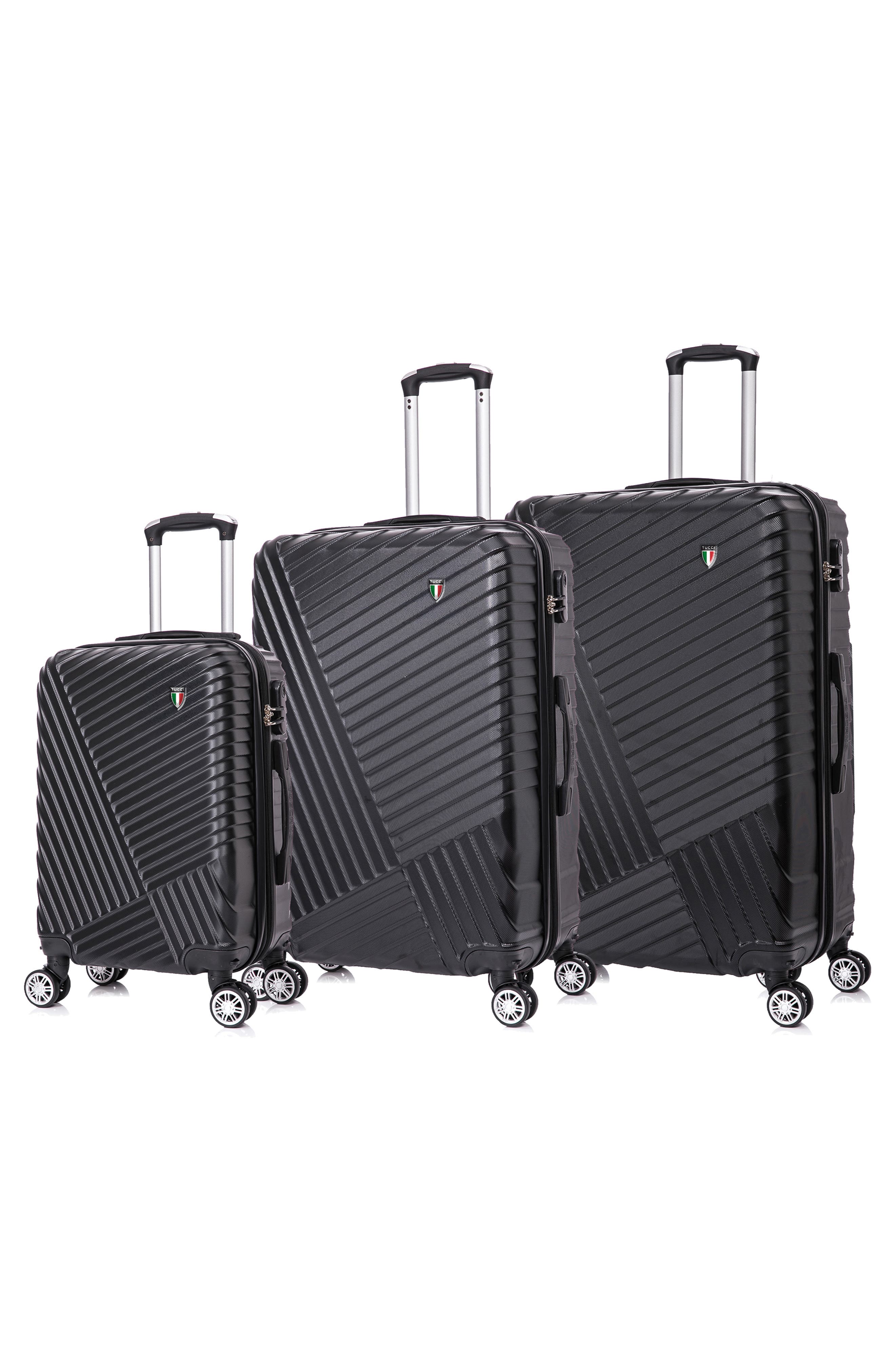 TUCCI Volaro Hardshell 3-Piece Spinner Luggage Set