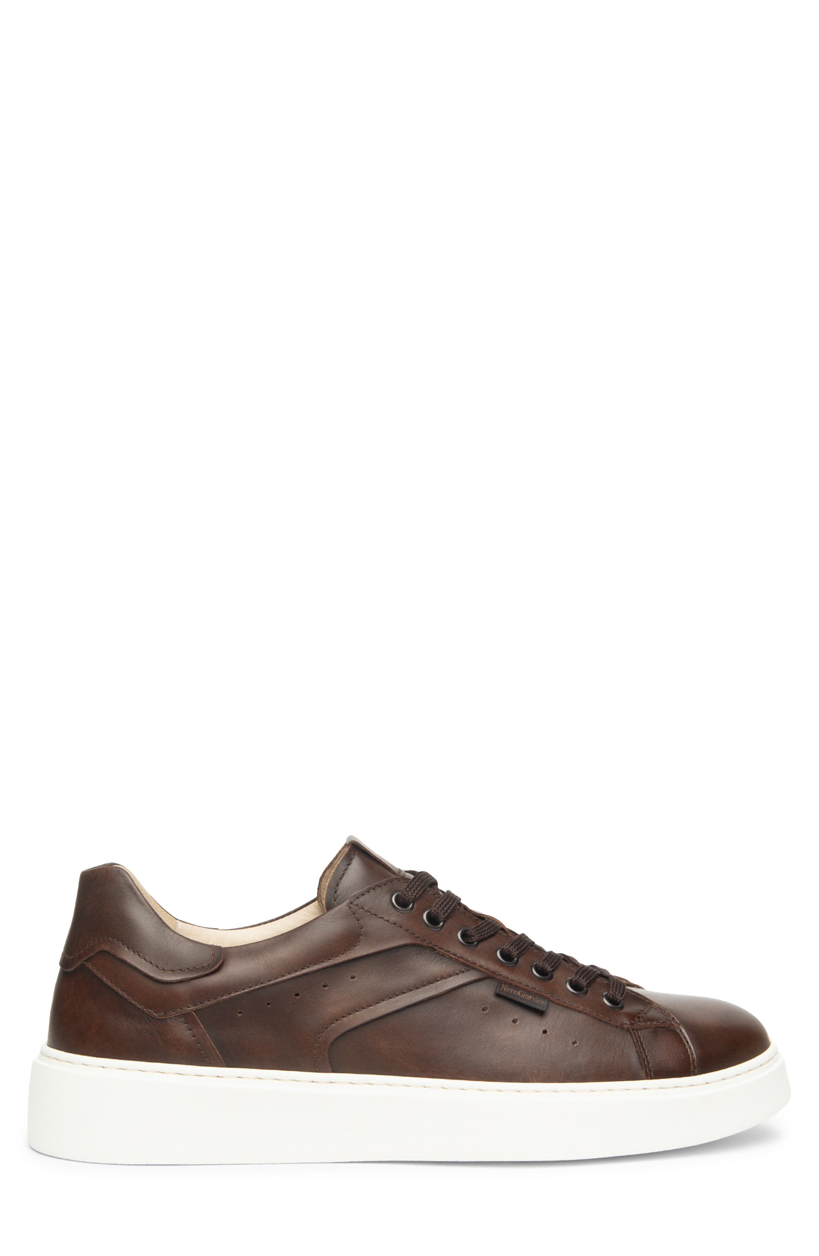 NeroGiardini Low Top Sneaker, Alternate, color, Chocolate