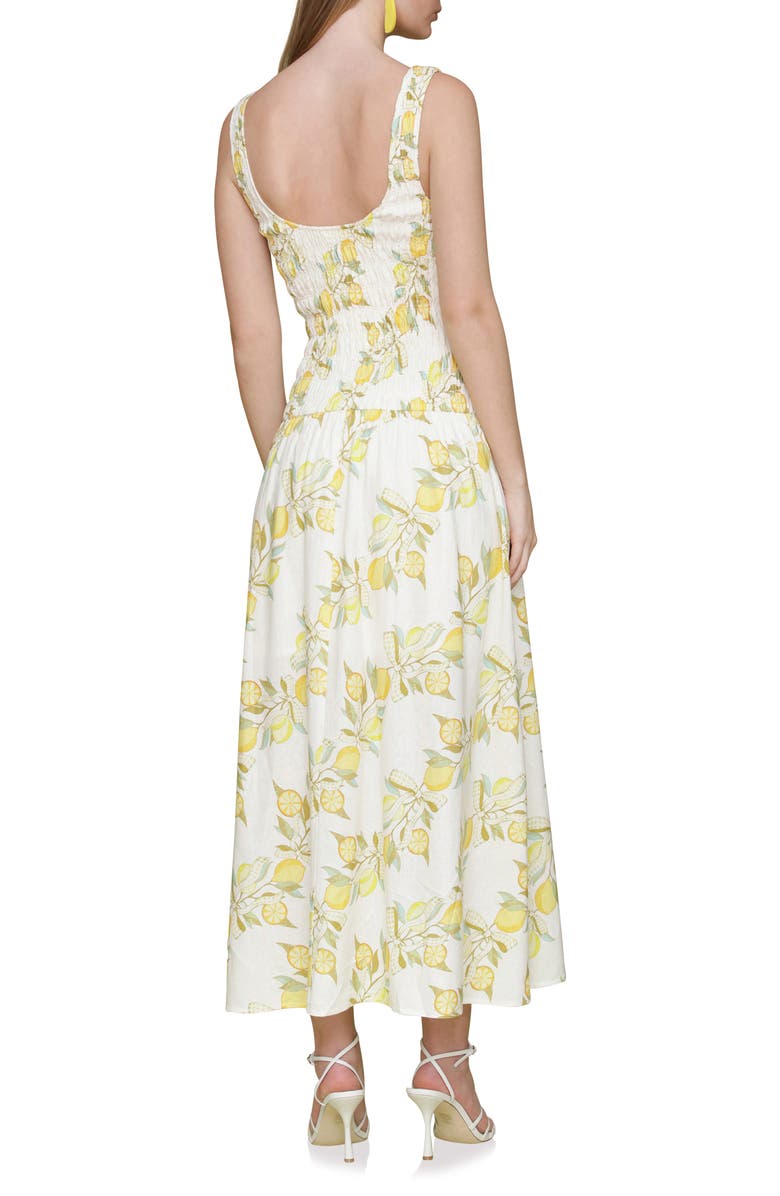 Avec Les Filles Smocked Sleeveless Fit & Flare Maxi Dress, Alternate, color, 