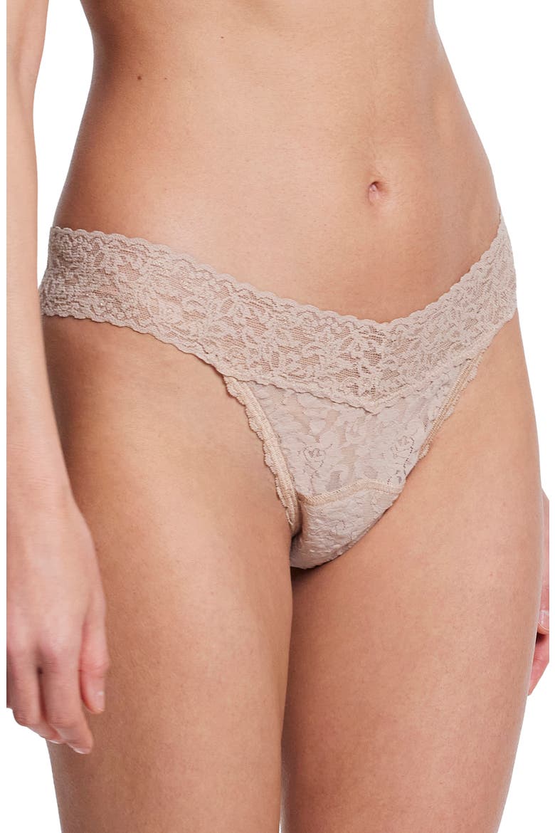 x Saalt Signature Lace Leakproof Original Rise Thong, Alternate, color, CHAI
