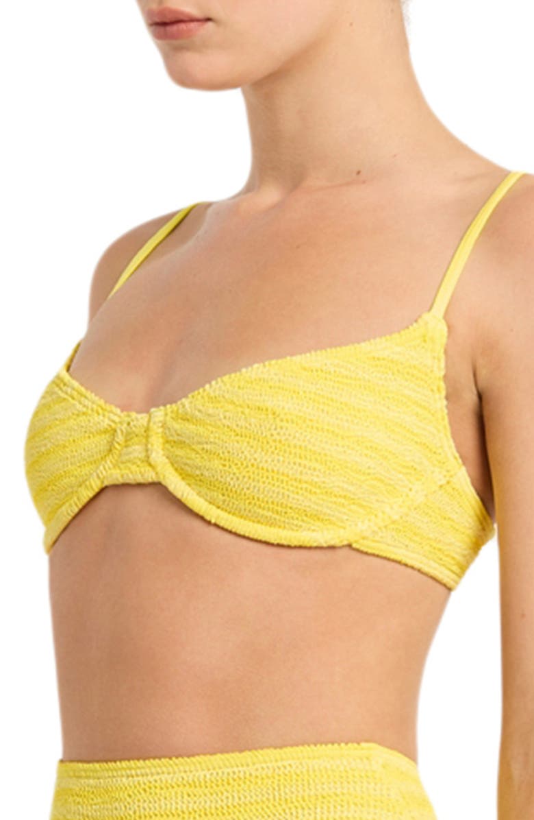 bond-eye Gracie Underwire Bikini Top, Alternate, color, Limoncello Stripe