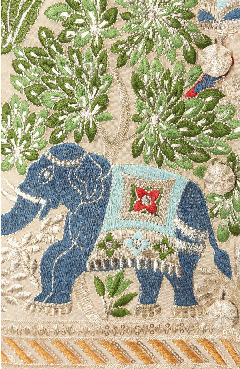 RAAS Ecrina Embroidered Blazer Mini Dress, Alternate, color, Beige