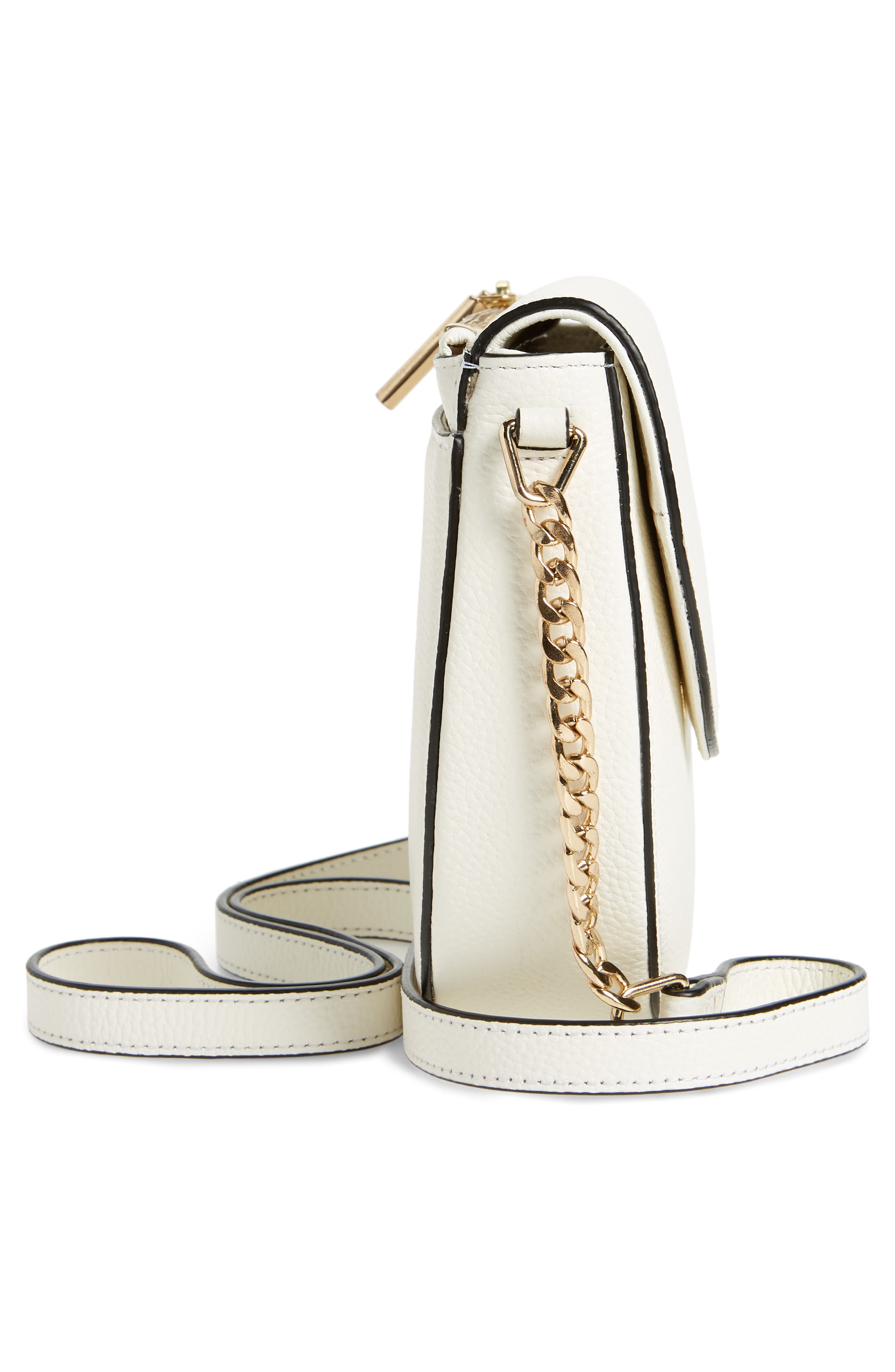 Nordstrom Ava Leather Flap Crossbody Bag, Alternate, color, 