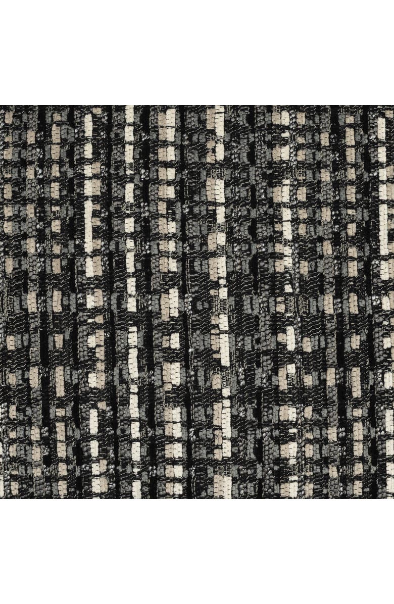 Elaine Smith Channel Indoor & Outdoor Woven Accent Pillow, Alternate, color, Noir