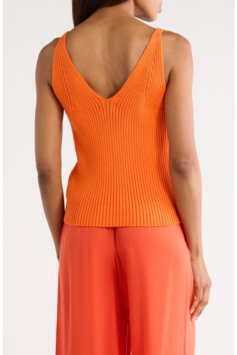 Edith Cotton Sweater Tank, Alternate, color, ORANGE