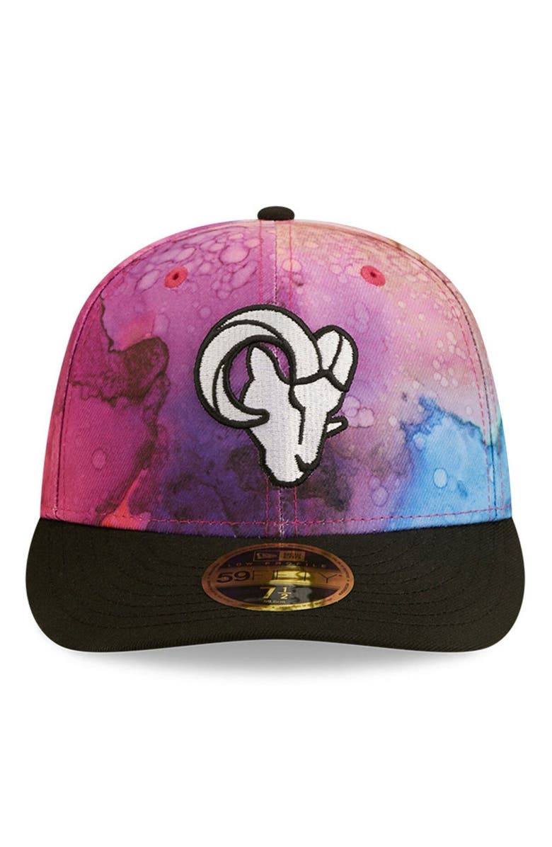 New Era Men's New Era Pink/Black Los Angeles Rams 2022 NFL Crucial Catch Low Profile 59FIFTY Fitted Hat, Alternate, color, 