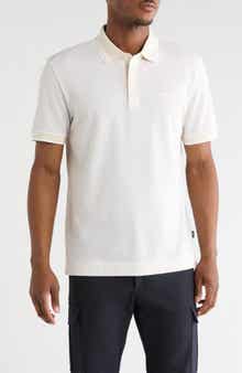 BOSS Prout Tipped Cotton Piqué Polo