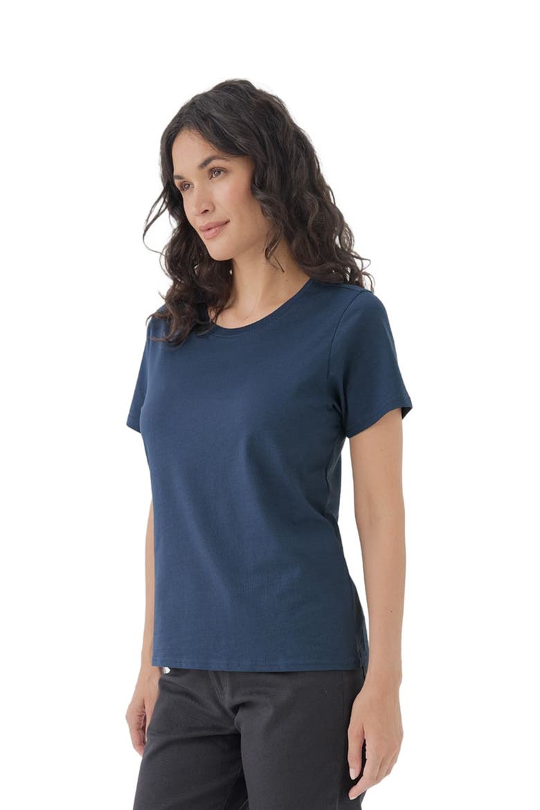 Organic Cotton Softspun Crew Neck Tee, Alternate, color, French Navy