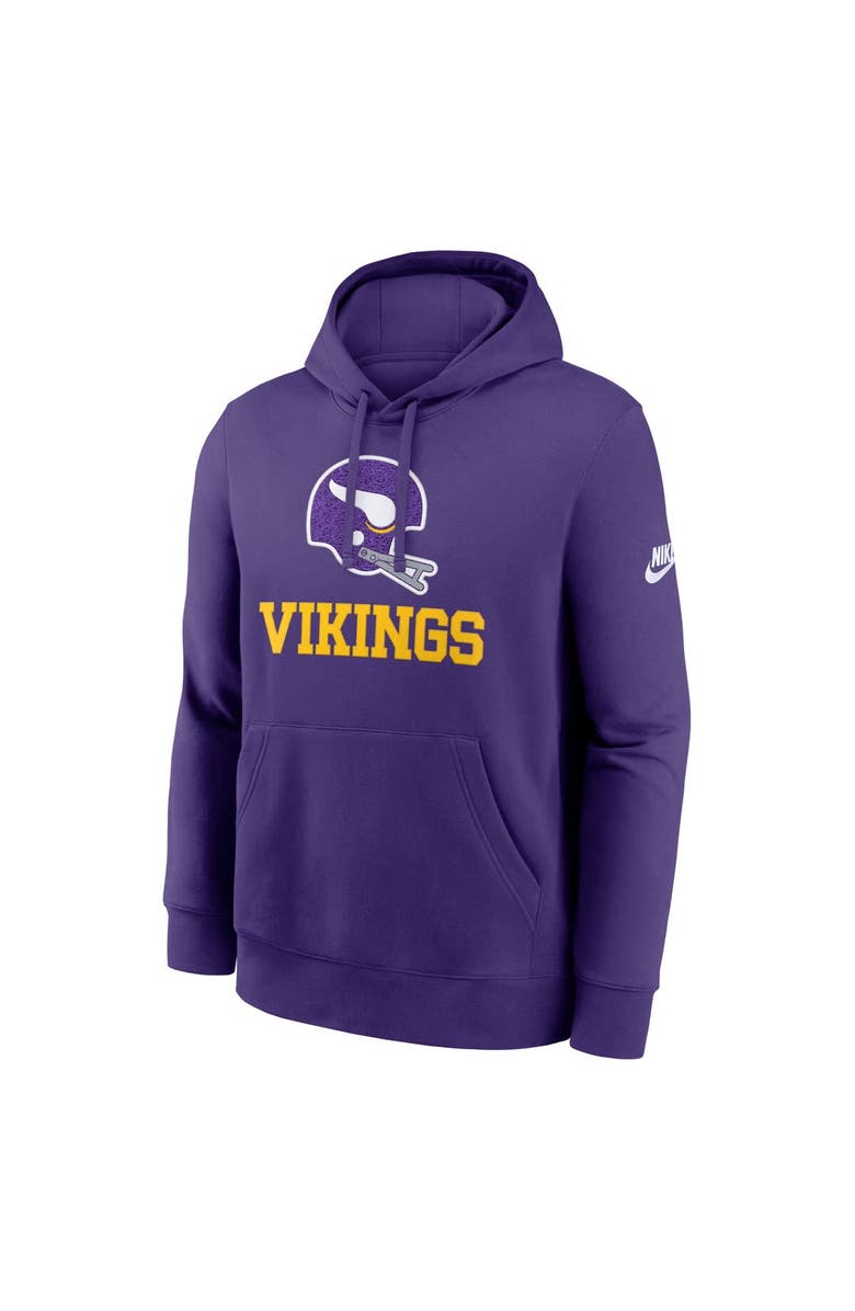 Nike Men
s Nike Purple Minnesota Vikings Best Season Rewind Club Pullover Hoodie, Alternate, color, Purple