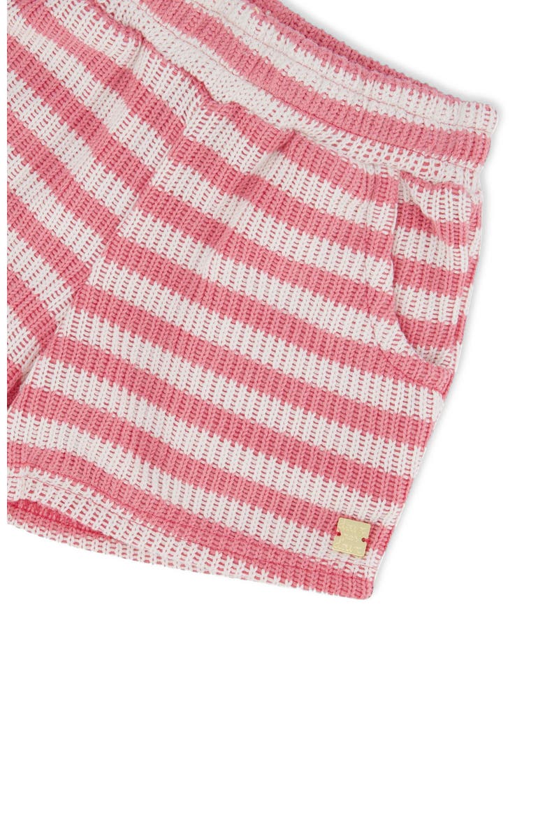 Elastic Waist Scoop Pockets Striped Shorts, Alternate, color, Pink & White Stripes
