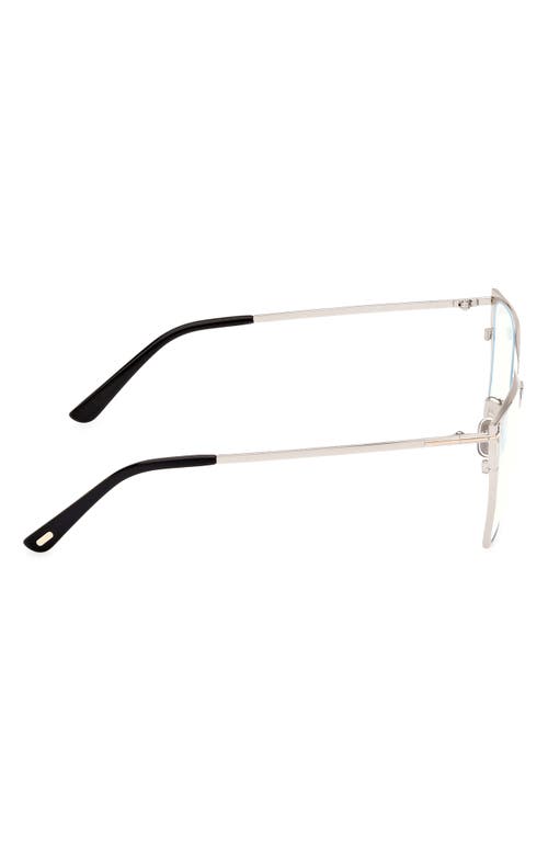 Tom Ford 56mm Square Blue Light Blocking Optical Glasses In Multi