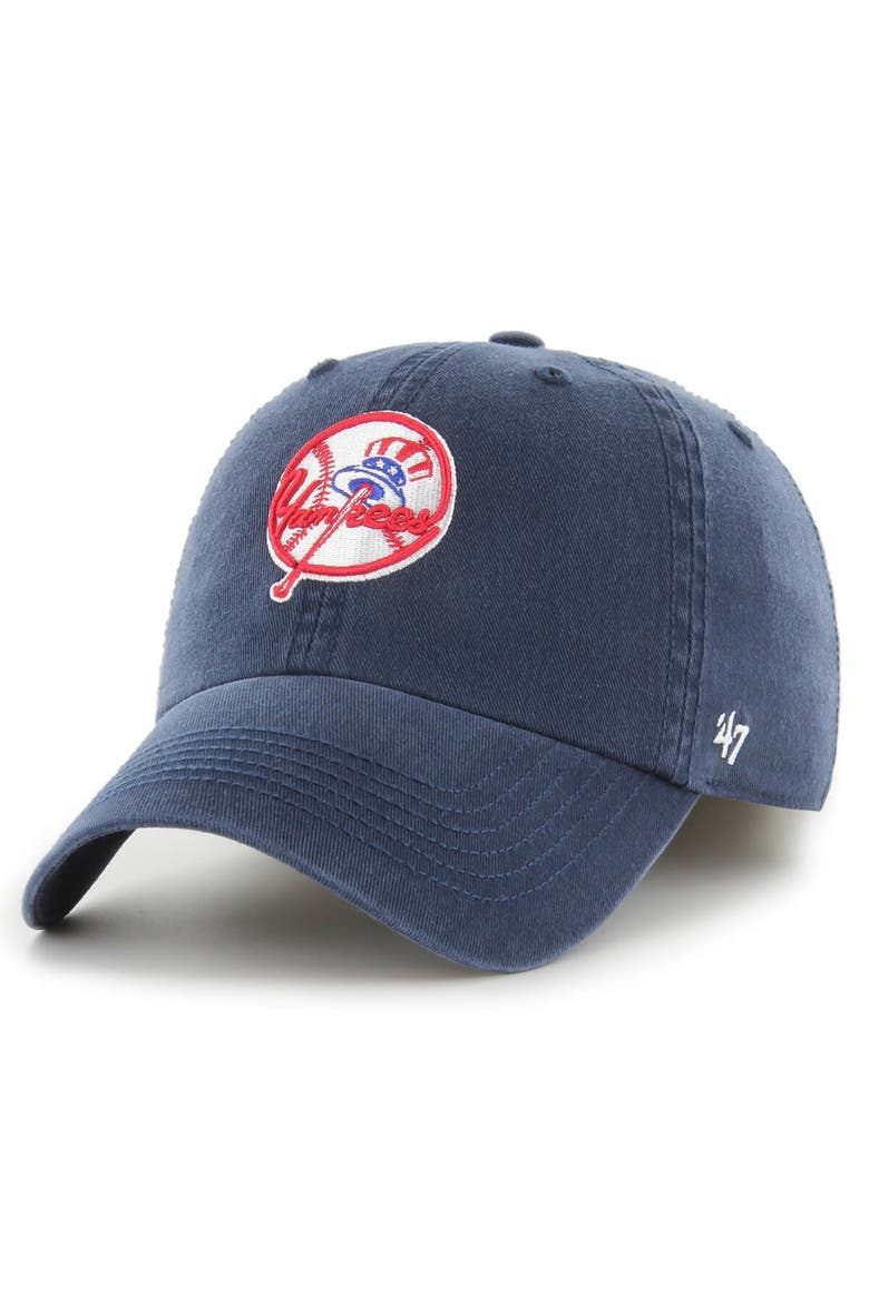 Men's '47 Navy New York Yankees Franchise Logo Fitted Hat, Alternate, color, Navy