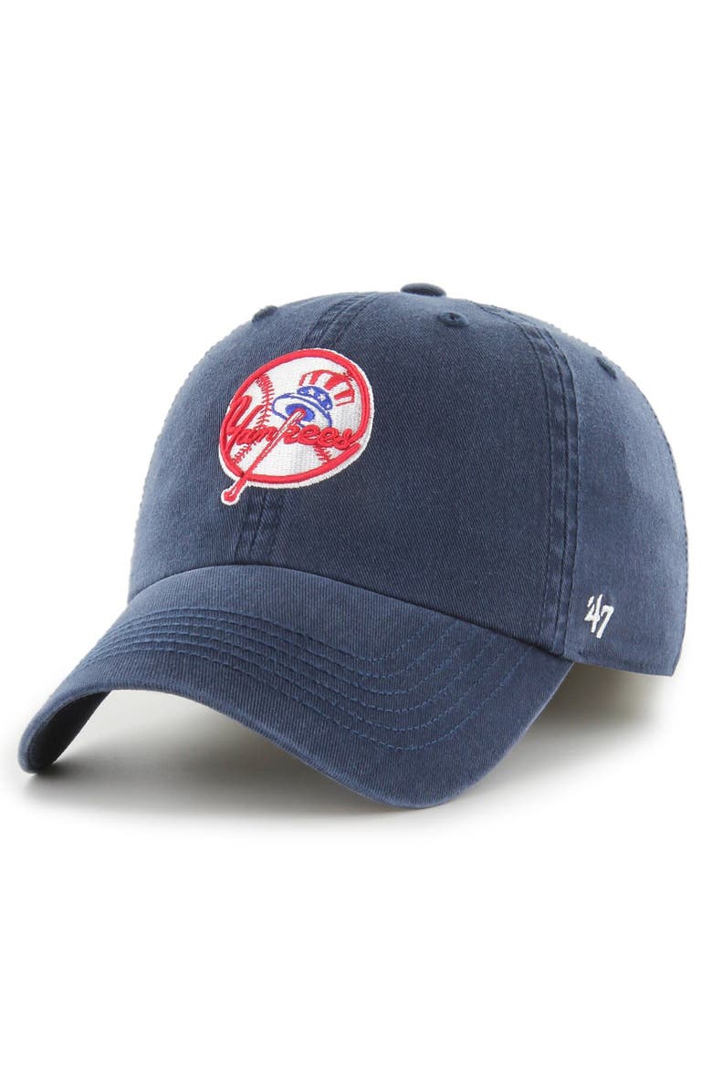 '47 Men's '47 Navy New York Yankees Franchise Logo Fitted Hat, Alternate, color, Navy