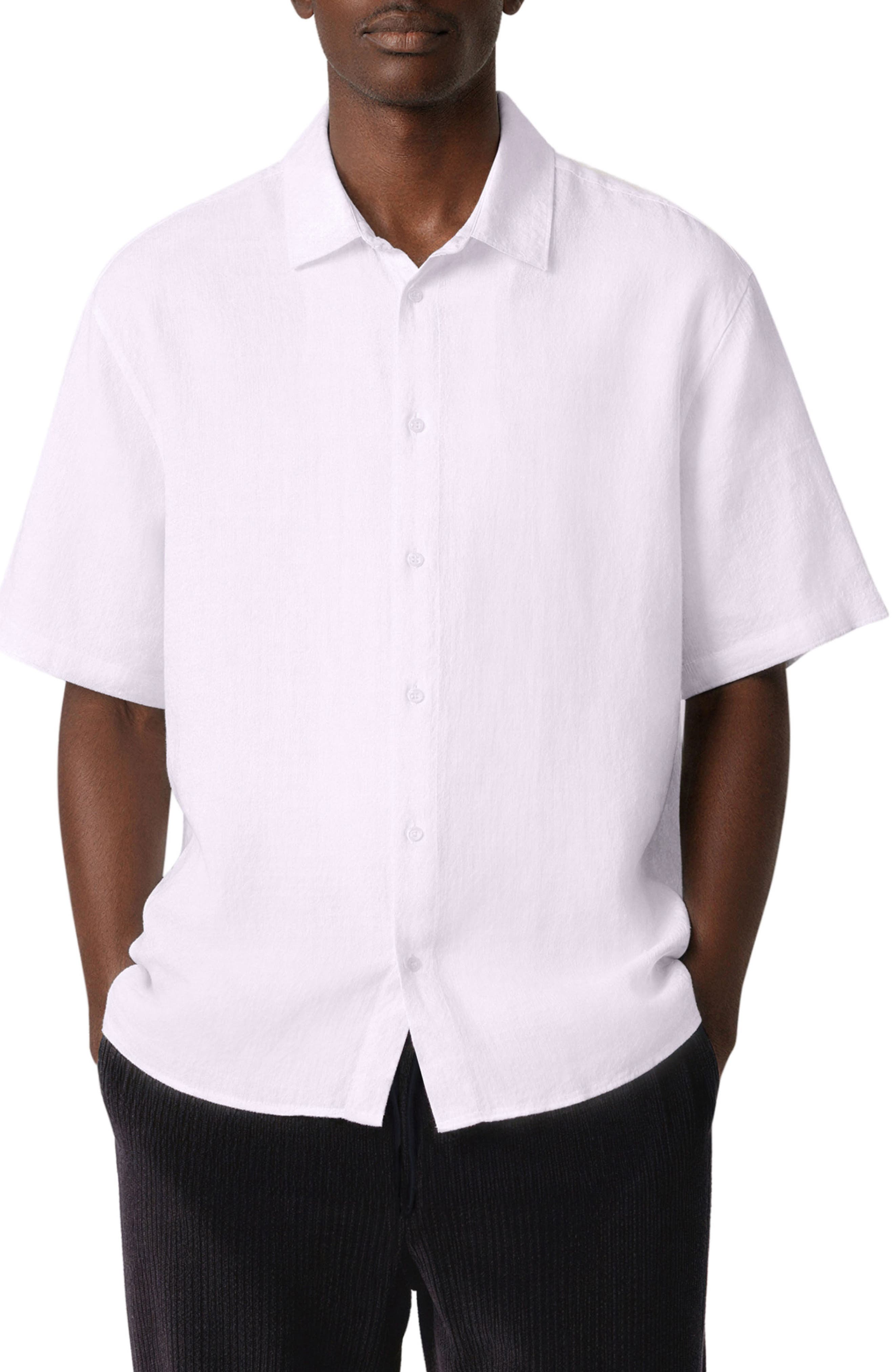 Box Linen & Cotton Camp Shirt