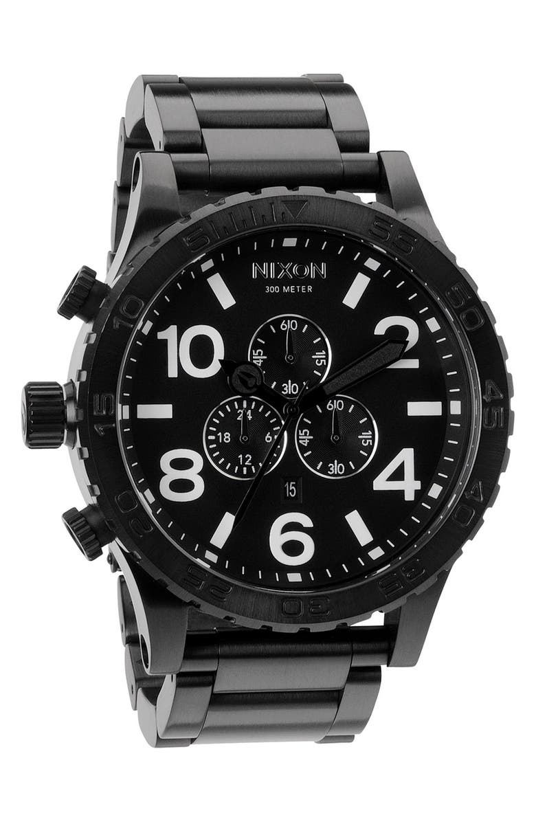 Nixon 'The 51-30 Chrono' Watch, 51mm, Alternate, color,