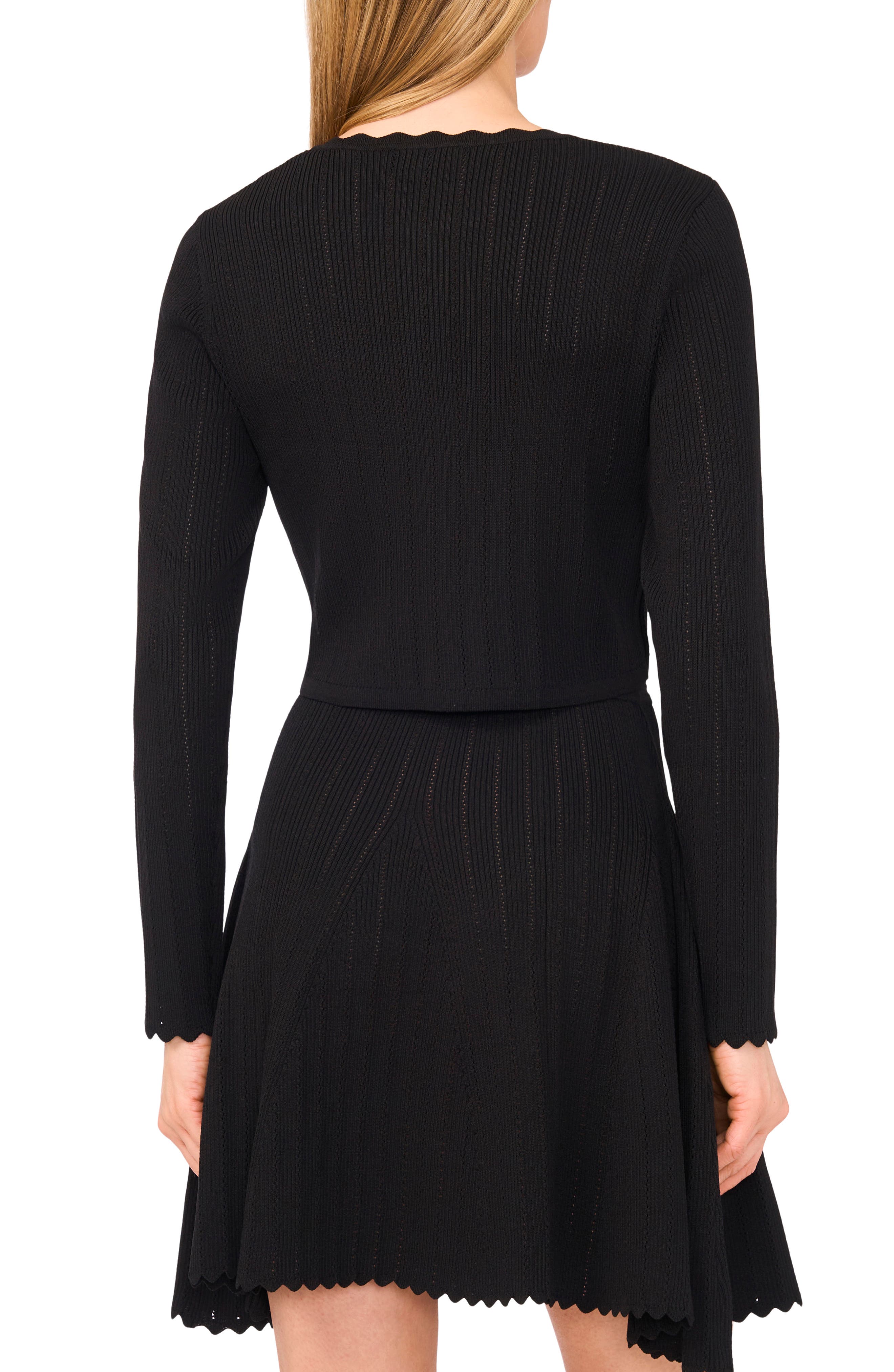 Rib Pointelle Cardigan - image 2