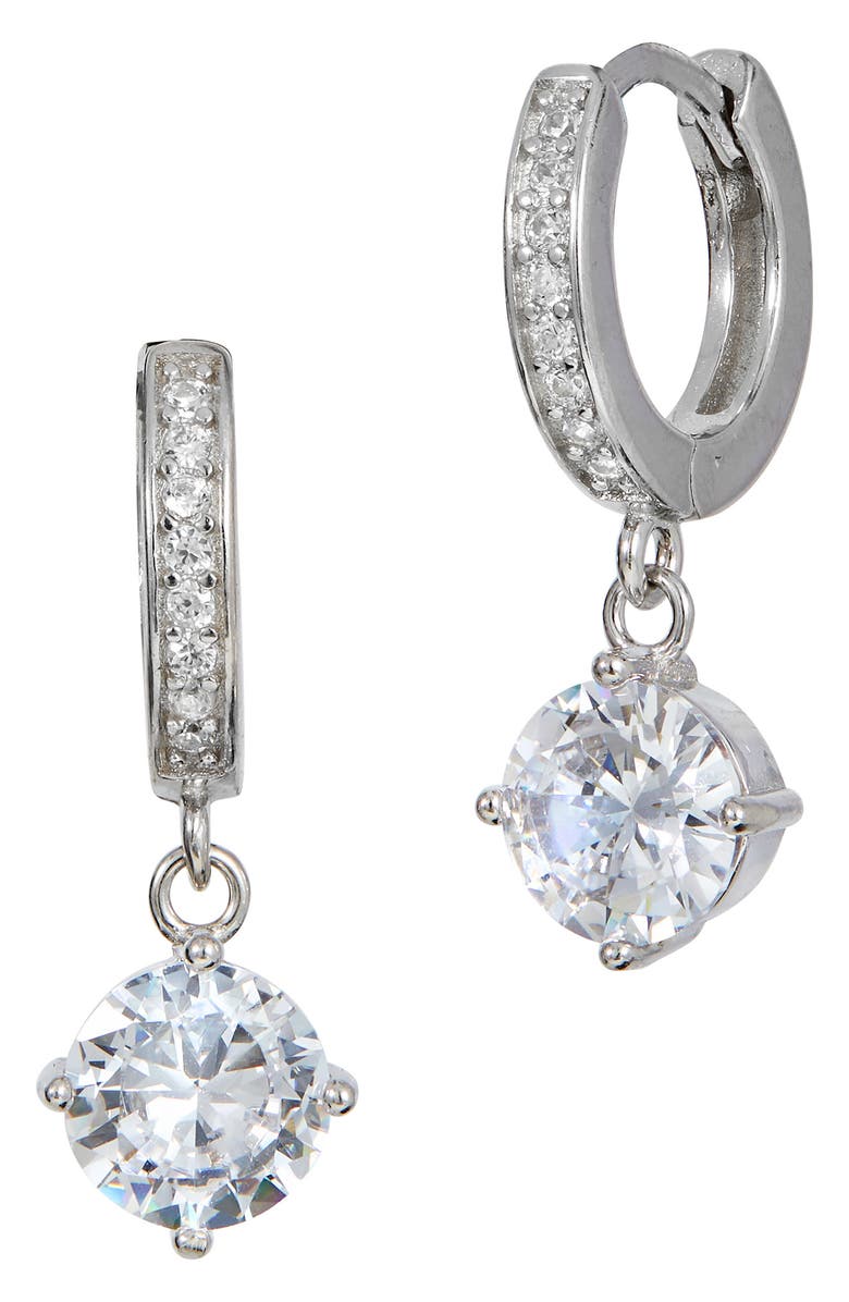 SAVVY CIE JEWELS Pavé CZ Drop Earrings, Main, color, 