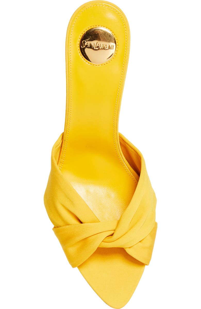 Saint Laurent Franciane Slide Sandal, Alternate, color, Yellow
