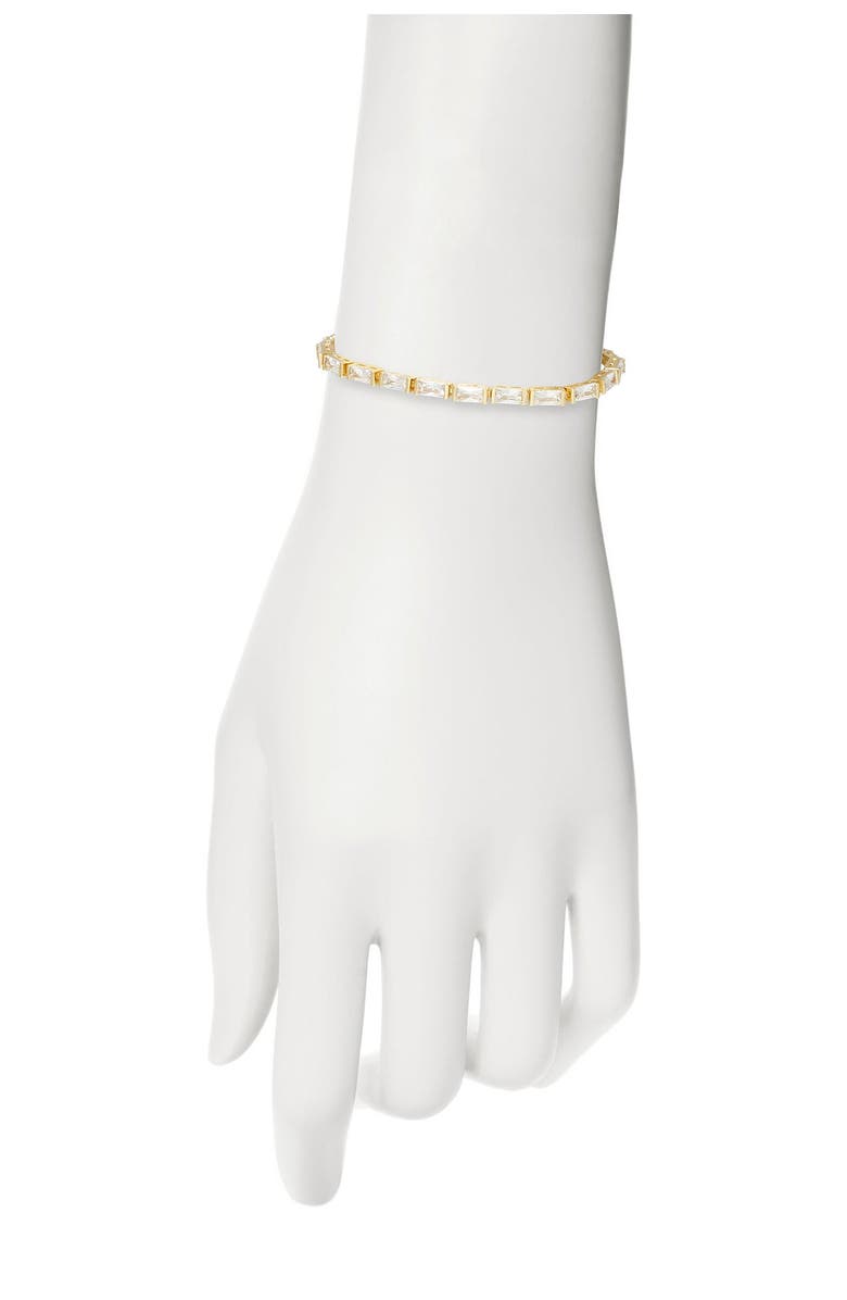 Vince Camuto Baguette CZ Slider Bracelet, Alternate, color, 