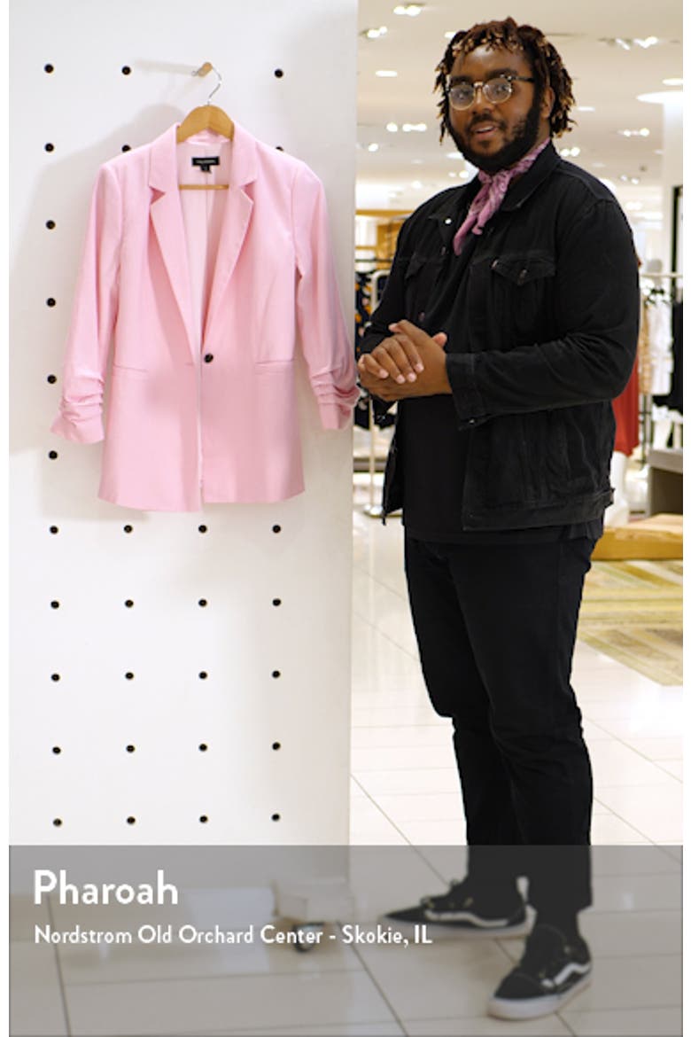 Ruched Sleeve Blazer video
