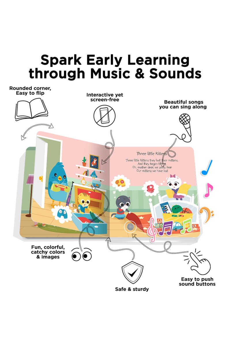 Ditty Bird Kids' Animal Songs Interactive Musical Sound Book, Alternate, color, Blue