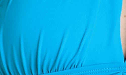 La Blanca Island Goddess High Neck Bikini Top In Lagoon
