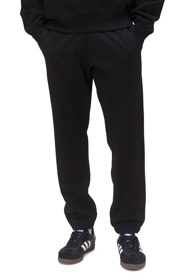 Midweight Terry Standard Sweatpants, Main, color, BLACK
