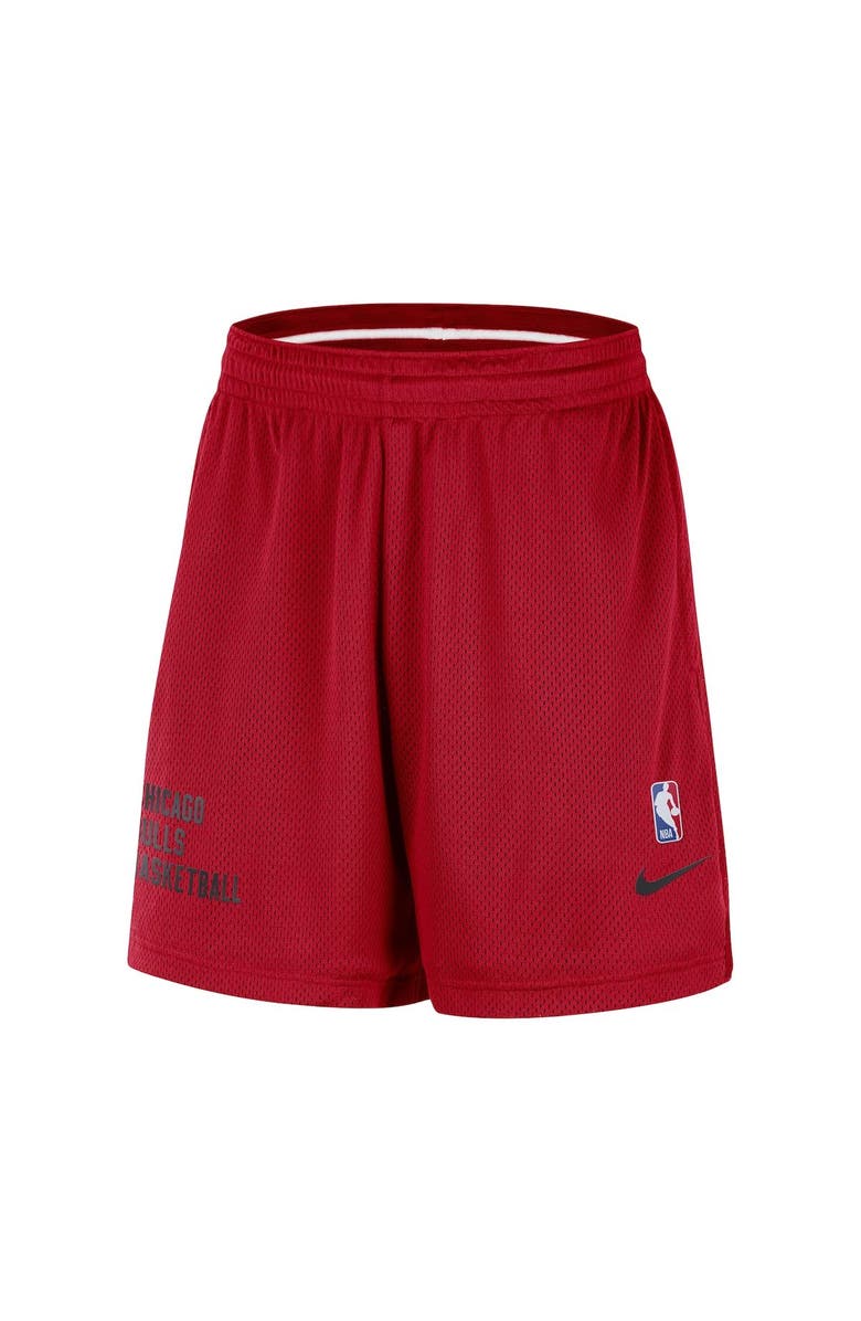 Nike Unisex Nike Red Chicago Bulls Warm Up Performance Practice Shorts, Alternate, color, Red