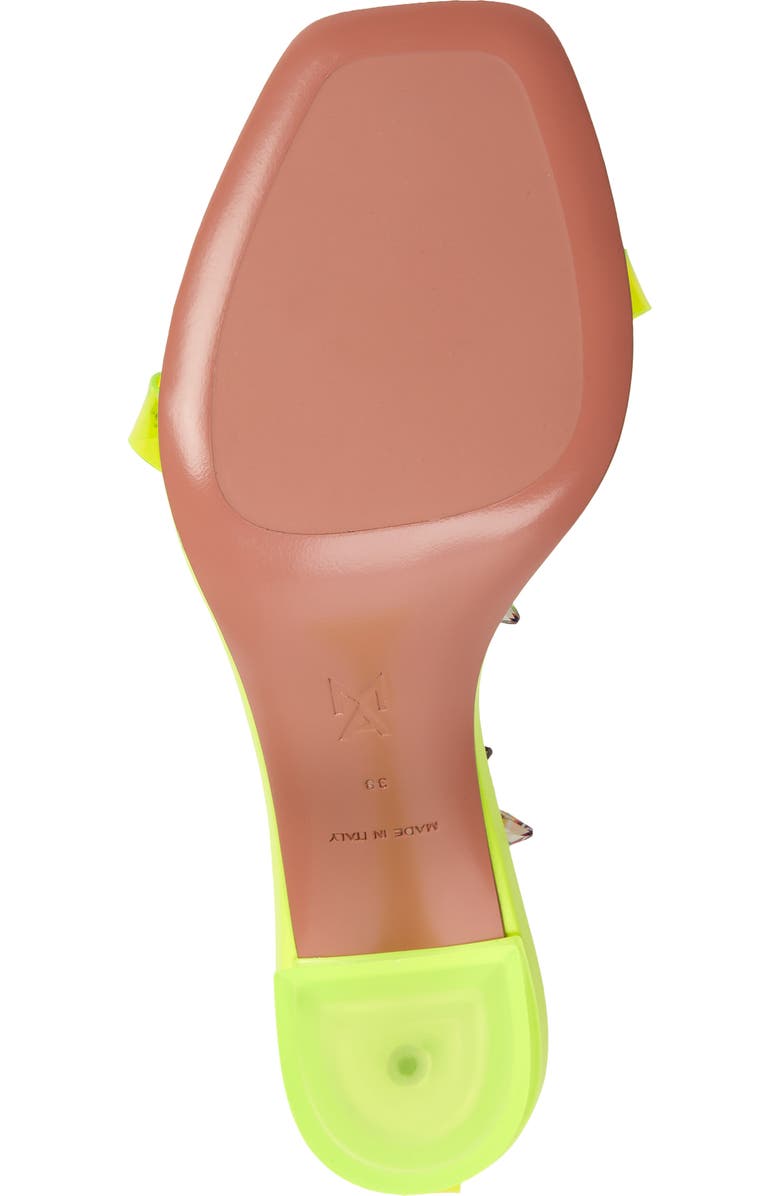 Amina Muaddi Julia Jewel Clear Sandal, Alternate, color,