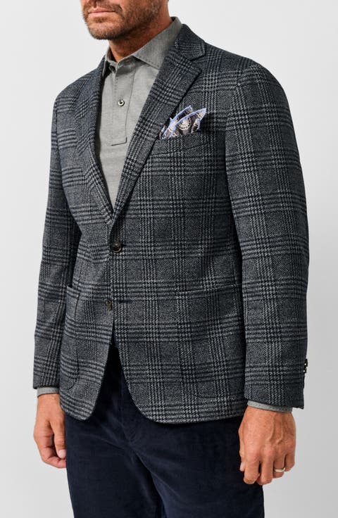 Jackson Plaid Knit Soft Coat