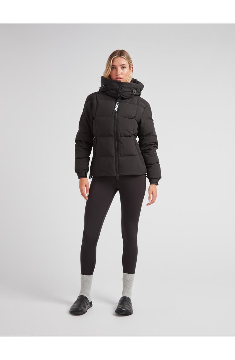 JACK1T EZ Boxed Racer Hooded Puffer Coat, Alternate, color, Matt Black