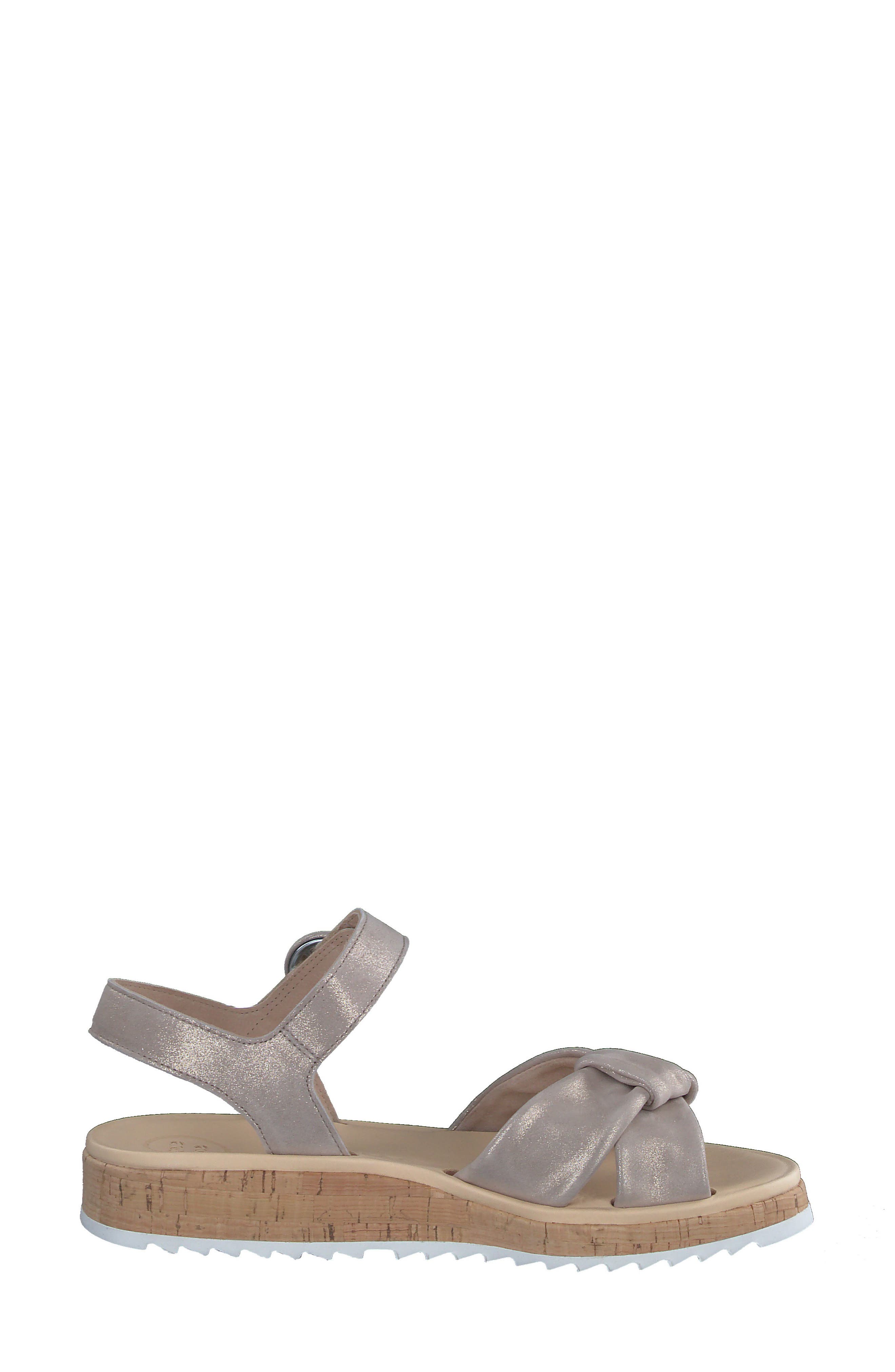 Tuscan Sandal, Alternate, color, CACHEMIRE METALLIC SUEDE