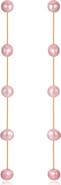 Ettika Dripping Freshwater Pearl Linear Drop Earrings