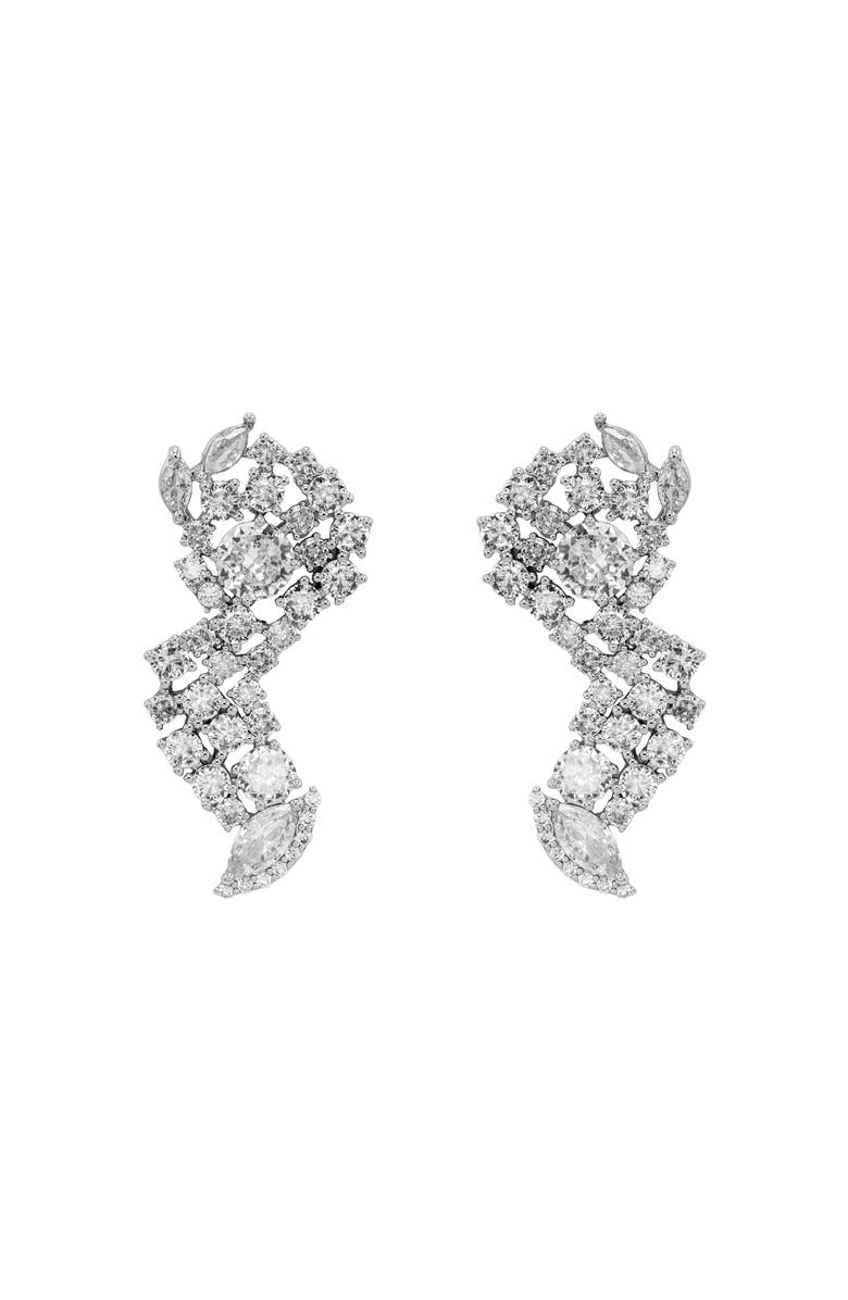 BLACK SUEDE STUDIO Spark earring, Main, color, Silver