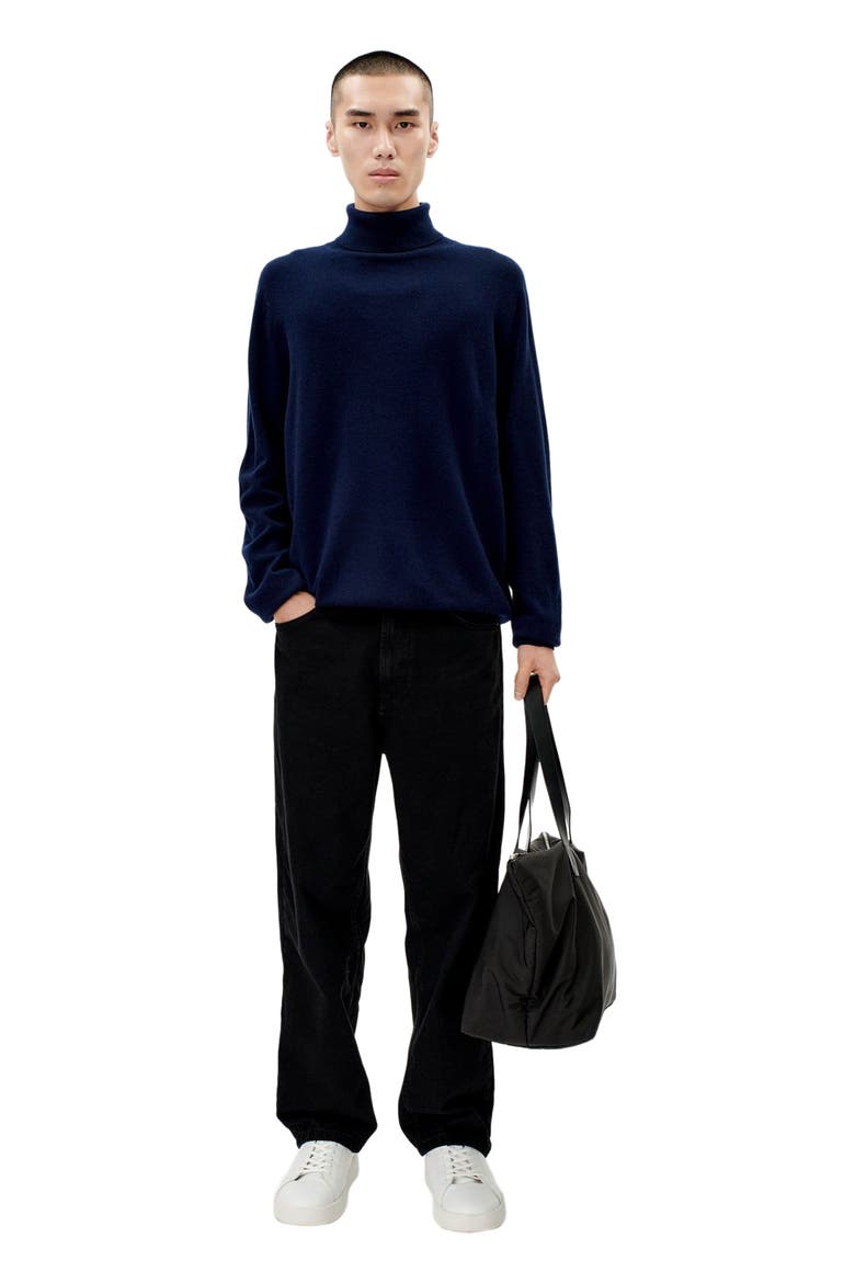 Essential Turtleneck Cashmere Sweater, Main, color, navy
