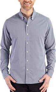 Cutter & Buck Skyline Epic Confidence Check Stretch Button-Down Shirt