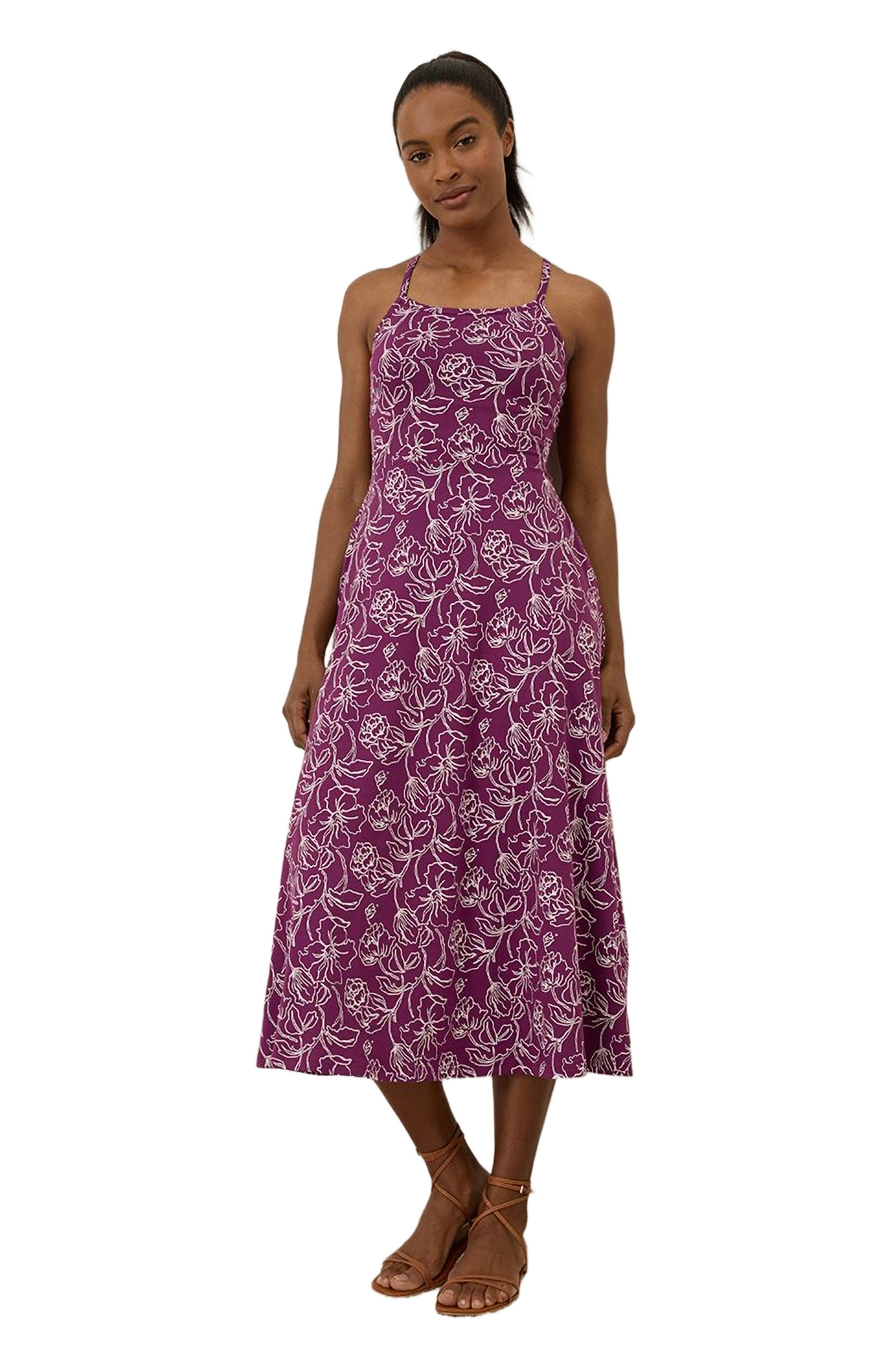 Organic Cotton Fit & Flare Midi Dress (Women) | Nordstrom