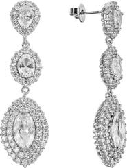 Untamed Petals Annette Crystal Drop Earrings