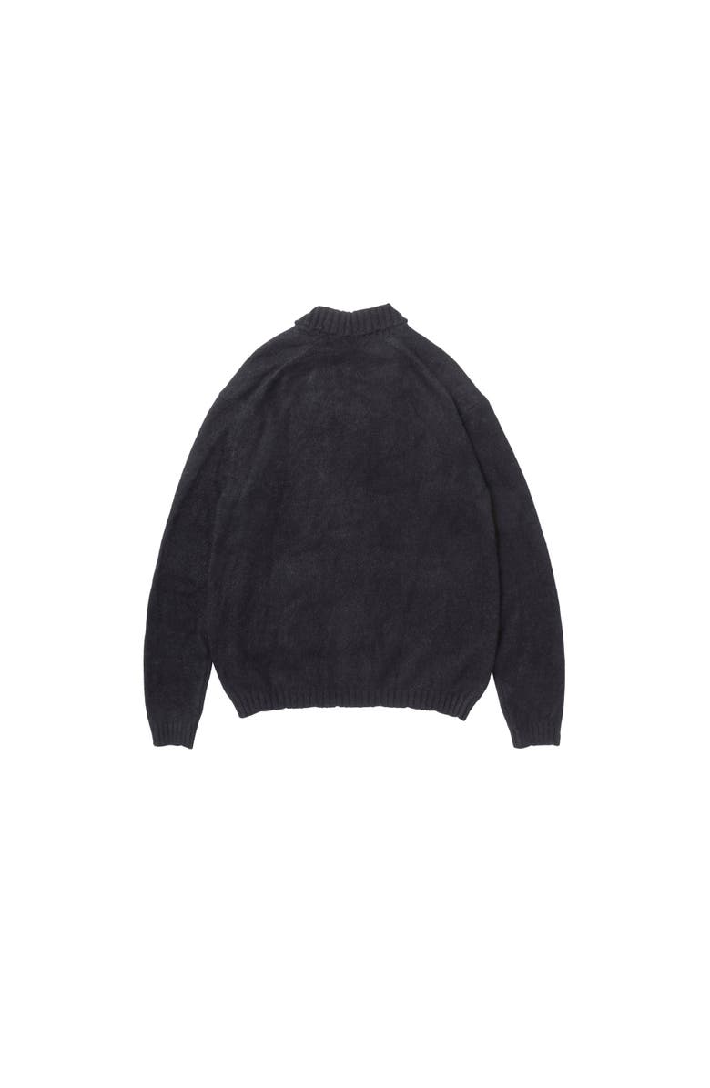 vowels Shirt Cardigan, Alternate, color, Black