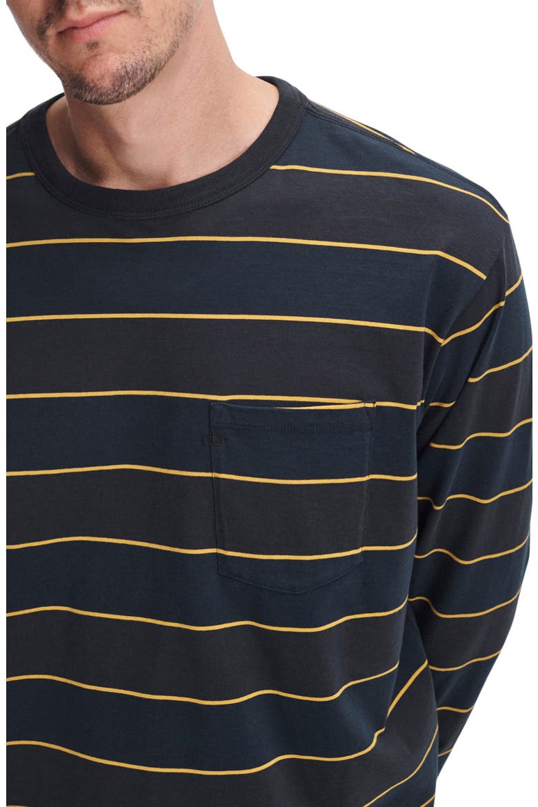 Boxy Striped Long Sleeve T-Shirt, Alternate, color, SALTWATER