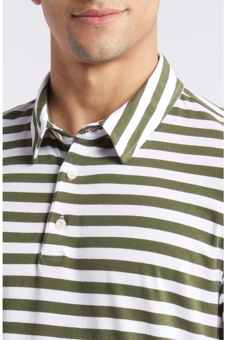 Bryce Stripe Polo, Alternate, color, TRUE WHITE/NEW SPRUCE