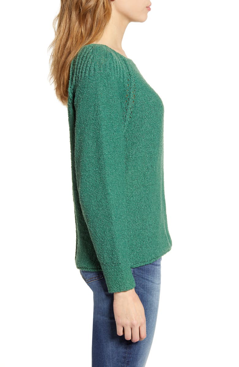 Caslon<sup>®</sup> Boat Neck Bouclé Sweater, Alternate, color, 