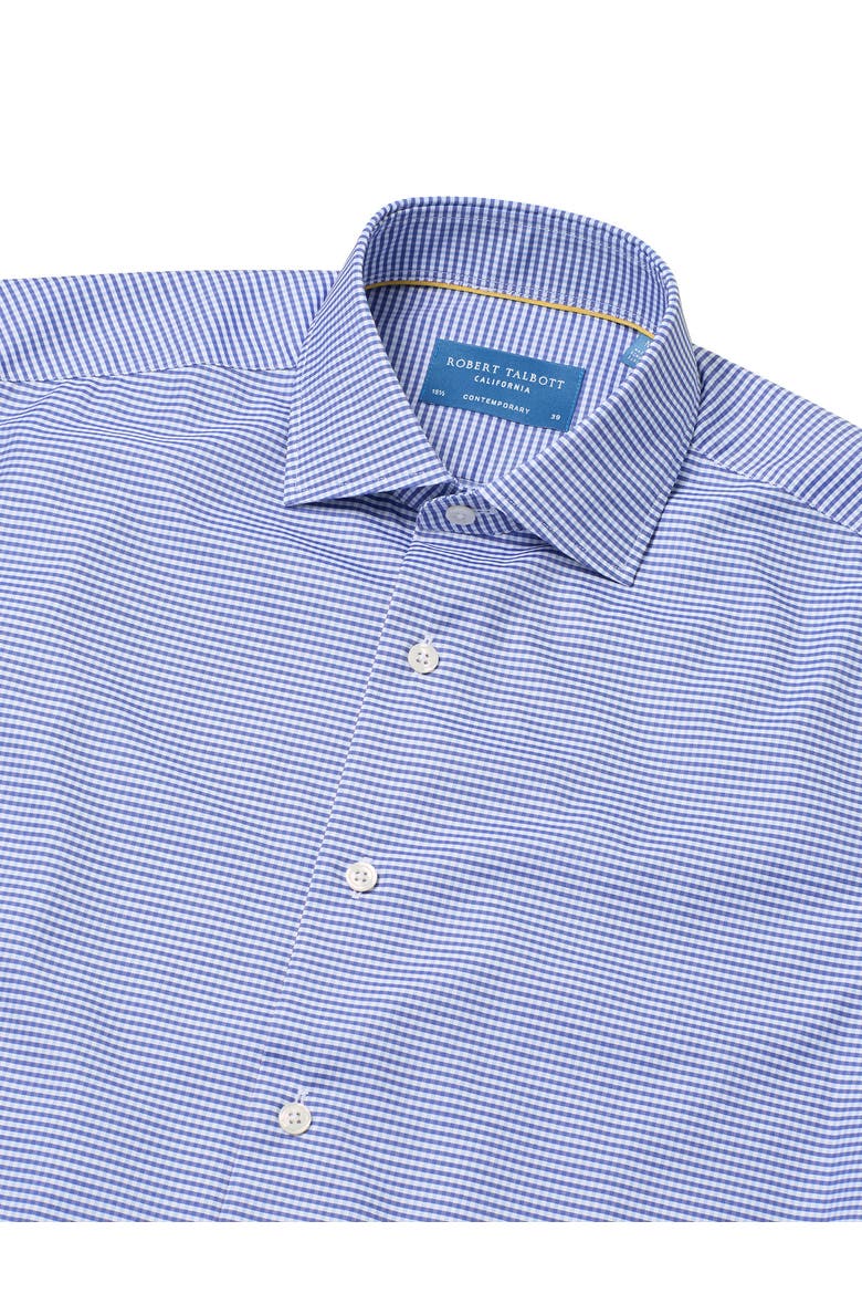 Reynolds Contemporary Check Twill Shirt, Alternate, color, Navy