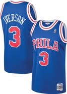 Mitchell & Ness Men's Mitchell & Ness Allen Iverson Royal Philadelphia 76ers 1996/97 Hardwood Classics Swingman Jersey
