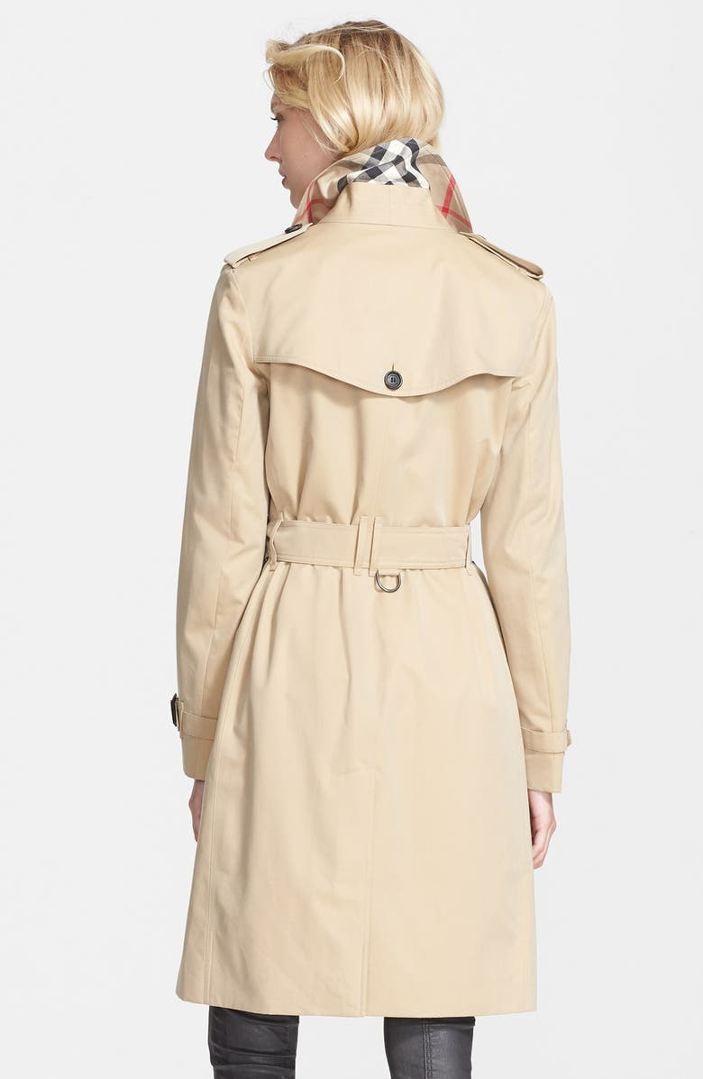 Burberry London 'Kensington' Double Breasted Trench Coat, Alternate, color, 