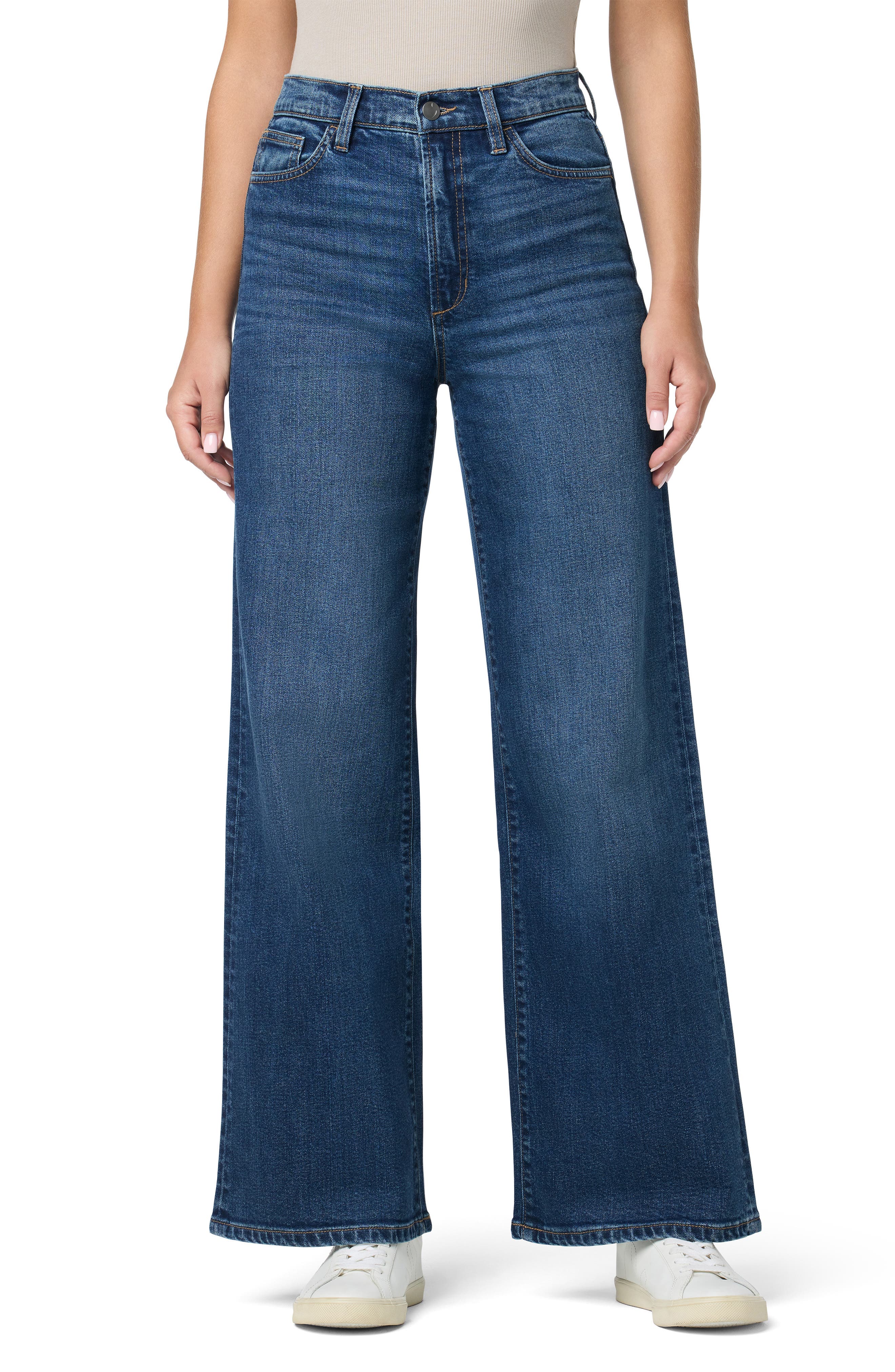 Joe's High Waist Ankle Wide Leg Jeans