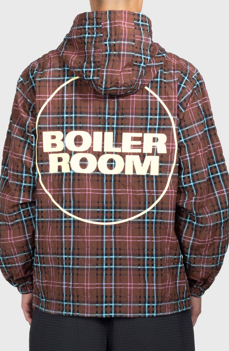 PLEASURES x Boiler Room Hooded Practice Zip Jacket, Alternate, color, Brown