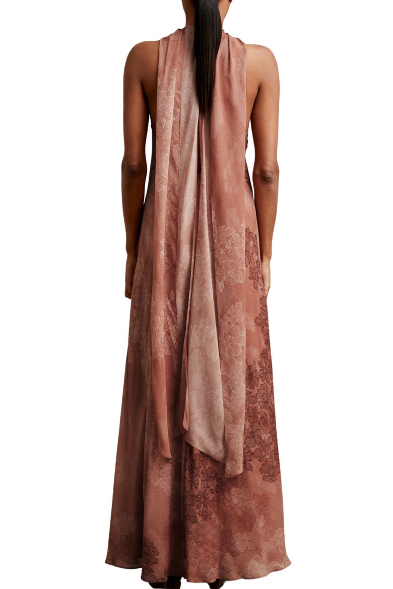 Lacey Sleeveless Column Dress, Alternate, color, PALE PINK